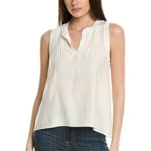 Cinq a Sept 'Lannah' Sleeveless Silk Top, Ivory